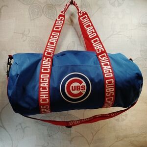 Chicago Cubs Blue, Red And White Duffel Bag